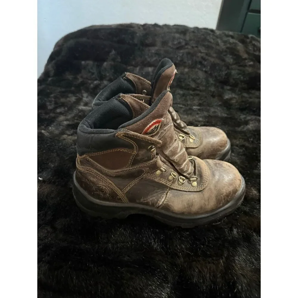 Irish Setter Men’s Size 8 D Ely Steel Toe Work Boots Leather Red Wing
